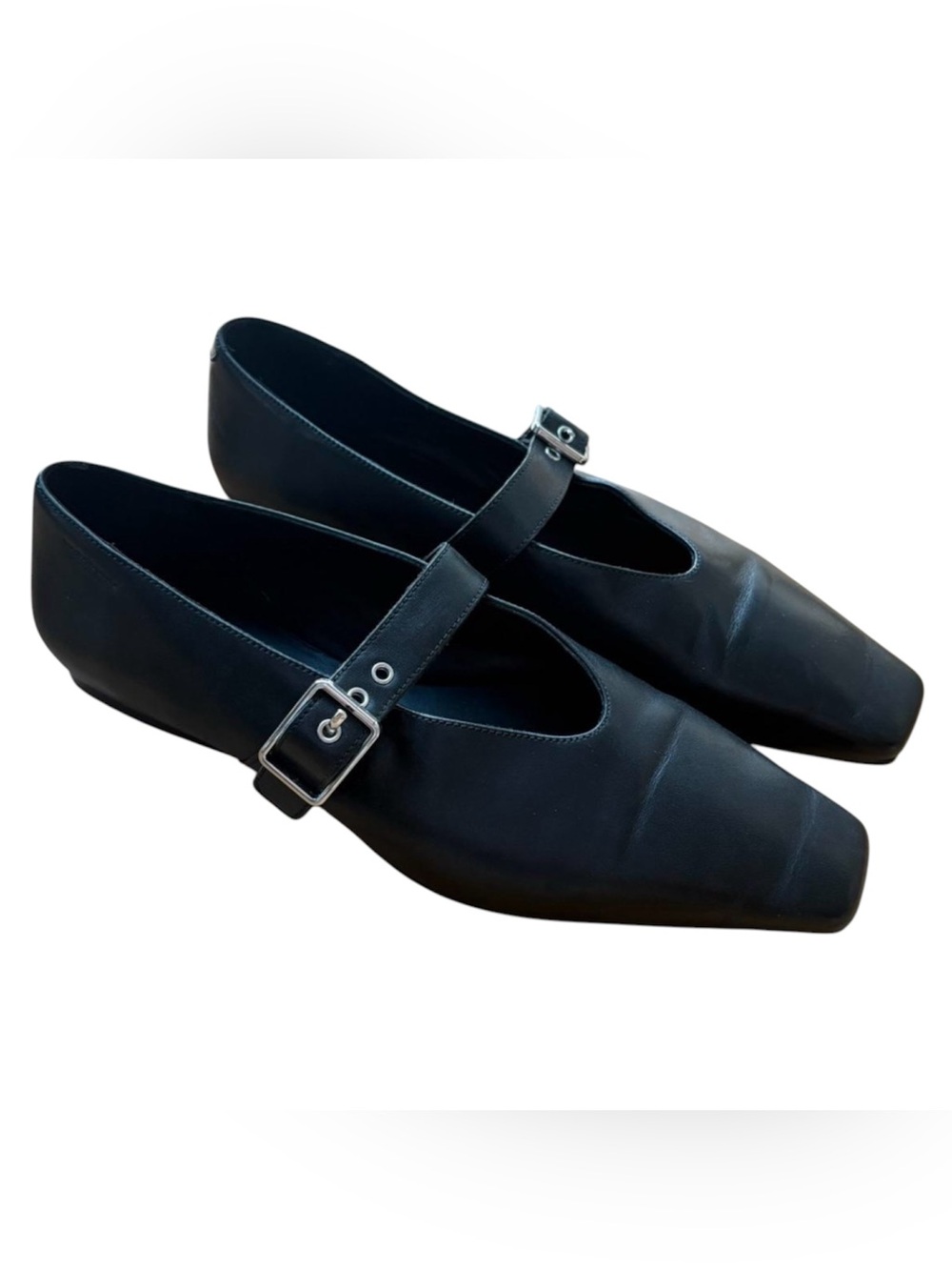 Vagabond Wioletta Leather Ballet Flat Mary Jane Square Toe Black 40 Women’s 10
